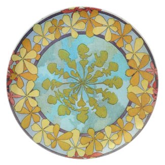 Alphonse Mucha Art Party Plates