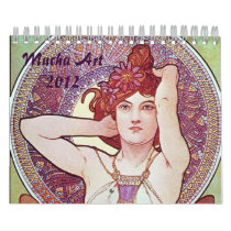 Alphonse Mucha Artwork Calendar