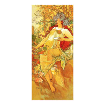 Alphonse Mucha Autumn Invitations