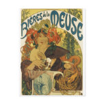 Alphonse Mucha - Bieres de la Muse postcards
