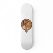 Alphonse Mucha Byzantine Head Deck skateboards by MyOtherPlanet Alphonse Mucha Byzantine Head Deck skateboards