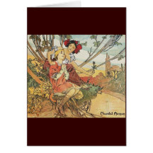 alphonse mucha chocolat masson greeting cards