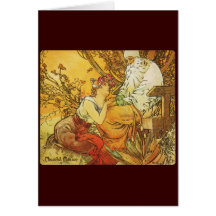 alphonse mucha chocolat masson greeting cards