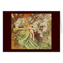 alphonse mucha chocolat mexicain cards