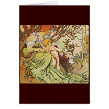 alphonse mucha chocolat mexicain greeting cards