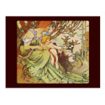 alphonse mucha chocolat mexicain post cards