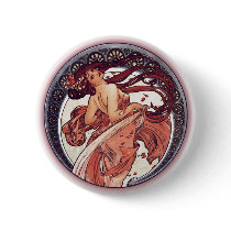 Alphonse Mucha - Dance Button
