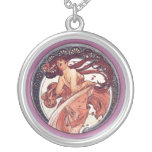 Alphonse Mucha - Dance Custom Necklace
