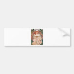 Alphonse Mucha: Daydream (Rêverie) Bumper Sticker