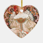 Alphonse Mucha: Daydream (Rêverie) Ceramic Ornament