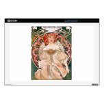 Alphonse Mucha: Daydream (Rêverie) Skins For Laptops