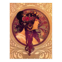 Alphonse Mucha - Donna Orechini Postcards