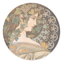 Alphonse Mucha - Erin stickers
