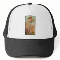 Alphonse Mucha Ete Summer Mesh Hat