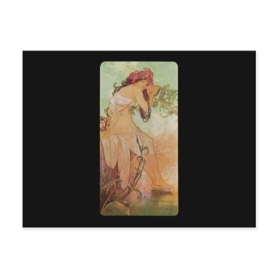 Alphonse Mucha Ete Summer Postcards by vintage_poster