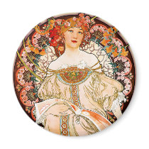 Alphonse Mucha - F. Champenois Magnet