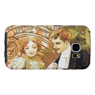 Alphonse Mucha Flirt Vintage Romantic Art Nouveau Samsung Galaxy S6 Cases