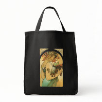 Alphonse Mucha ~ Fruit ( 1897 ) Art Nouveau Bag by ArtNouveauDaz Alphonse Mucha ~ Fruit ( 1897 ) Art Nouveau Bag