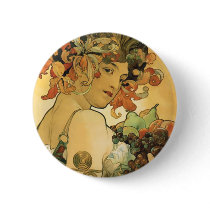 Alphonse Mucha ~ Fruit. 1897 buttons by ArtNouveauDaz Alphonse Mucha ~ Fruit. 1897 buttons