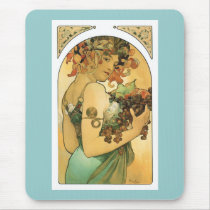 Alphonse Mucha ~ Fruit. 1897 mousepads by ArtNouveauDaz Alphonse Mucha ~ Fruit. 1897 mousepads