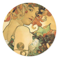 Alphonse Mucha ~ Fruit. 1897 stickers by ArtNouveauDaz Alphonse Mucha ~ Fruit. 1897 stickers