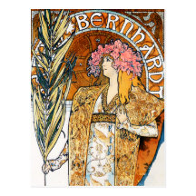 Alphonse Mucha Gismonda Postcard