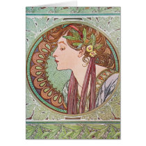 Alphonse Mucha Goddess Art cards