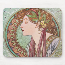 Alphonse Mucha Goddess Art mousepads