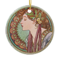Alphonse Mucha Goddess Art ornaments