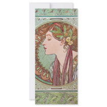 Alphonse Mucha Goddess Art Personalized Rack Card