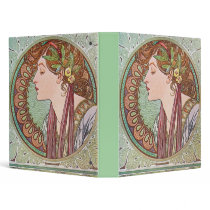 Alphonse Mucha Goddess Art binders
