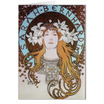 Alphonse Mucha Goddess Greeting Cards