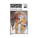 Alphonse Mucha Goddess Stamp