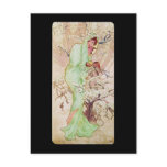 Alphonse Mucha Hiver Winter Postcard