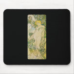 Alphonse Mucha Iris Mousepads