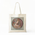 Alphonse Mucha Ivy Art Nouveau Tote Bag