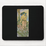 Alphonse Mucha L 'Oeillet Carnation Mouse Pads