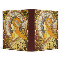 Alphonse Mucha La Plume binders by vintage_poster Alphonse Mucha La Plume binders