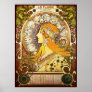 Alphonse Mucha La Plume Poster