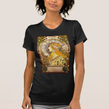 Alphonse Mucha La Plume T-shirt