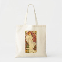 Alphonse Mucha Lady of the Camelias Tote Bag