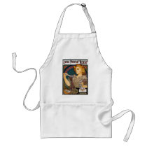 Alphonse Mucha- Lance Parfum "Rodo" - Perfume Ad aprons by VintageCabaret Alphonse Mucha- Lance Parfum "Rodo" - Perfume Ad aprons