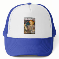 Alphonse Mucha- Lance Parfum "Rodo" - Perfume Ad hats by VintageCabaret Alphonse Mucha- Lance Parfum "Rodo" - Perfume Ad hats