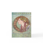 Alphonse Mucha Laurel Art Nouveau Note Cards V