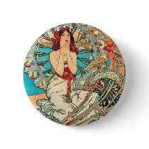 Alphonse Mucha Monaco, Monte-Carlo, 1897 buttons by MyOtherPlanet Alphonse Mucha Monaco, Monte-Carlo, 1897 buttons