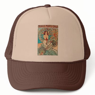 Alphonse Mucha Monaco, Monte-Carlo, 1897 Hats by MyOtherPlanet