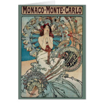 Alphonse Mucha  ~ Monaco Monte Carlo Art Nouveau cards