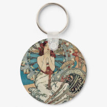 Alphonse Mucha ~ Monaco Monte Carlo Art Nouveau keychains by ArtNouveauDaz Alphonse Mucha ~ Monaco Monte Carlo Art Nouveau keychains