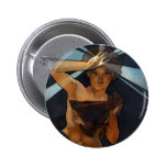 Alphonse Mucha Morning Star Button