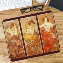 Alphonse Mucha Mouse Pads